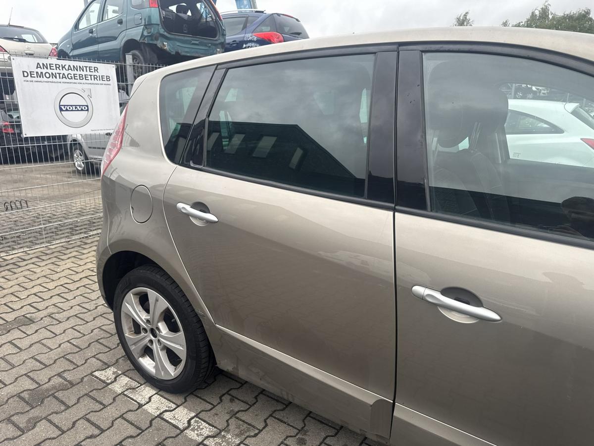 Renault Scenic 3 original T&uuml;r hinten rechts DQ44 Bleu Odyssee Metallic Rohbau Bj.2009